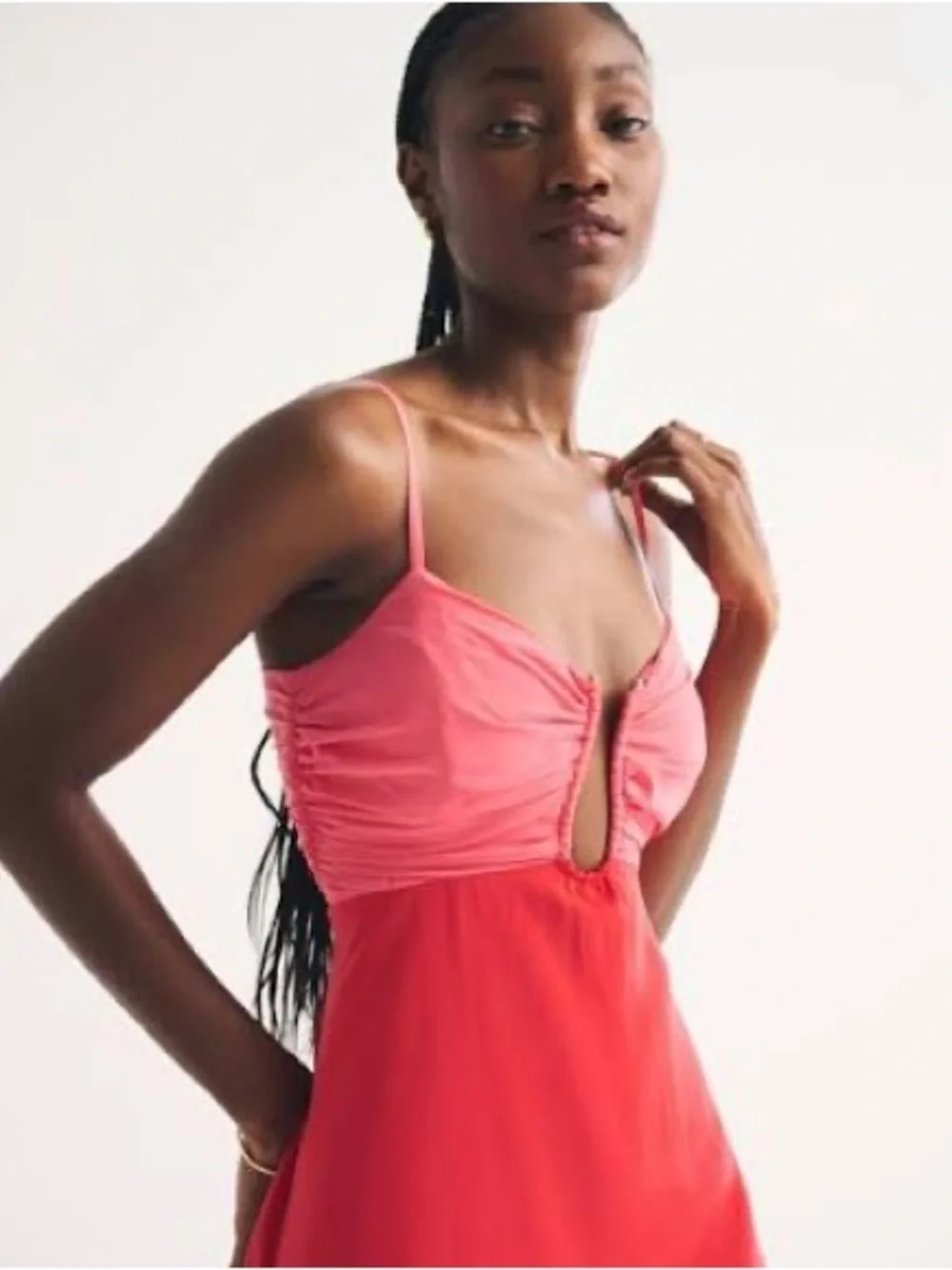 NWT Abercrombie Bra Free hardware maxi dress XLP